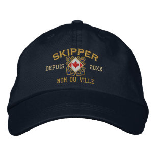 Gorra Bordada Patrón francés-canadiense personalizado