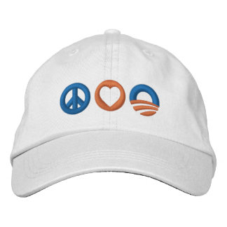 Gorra Bordada Paz Amar a Obama