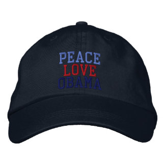 Gorra Bordada Paz en peligro de paz Amor a la pelota de Obama