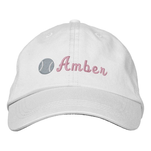 Gorra Bordada Pelota de tenis (Anverso)