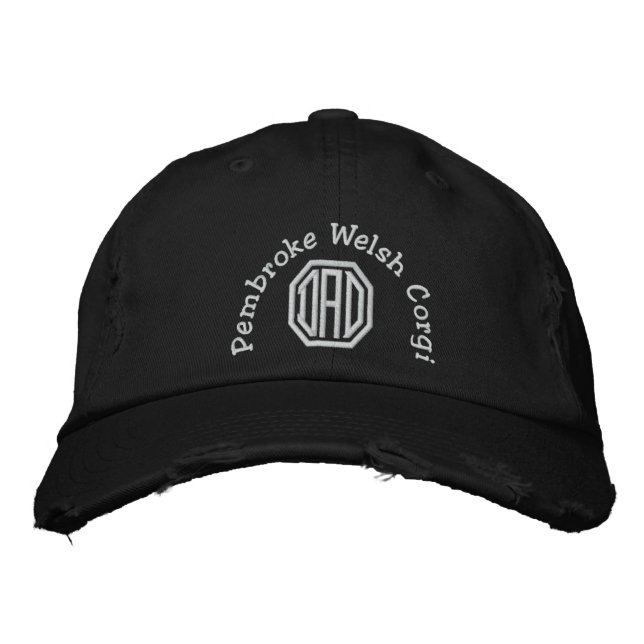 Gorra Bordada Pembroke Welsh Corgi, DAD (Anverso)