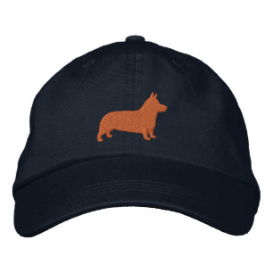 Gorra Bordada Pembroke Welsh Corgi Perro Raza Silhouette