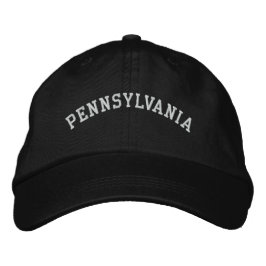 Gorra Bordada Pennsylvania Embroidered Ajustable Cap Black