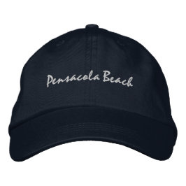 Gorra Bordada Pensacola Beach Florida: Sombrero de Béisbol Embro