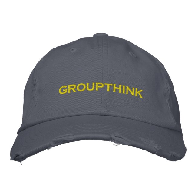 Gorra Bordada pensamiento de grupo (Anverso)