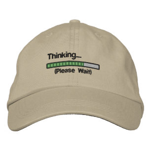 Gorra Bordada Pensando... Espere