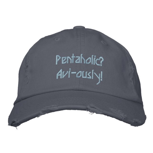 Gorra Bordada ¿Pentaholico? ¡Avi-ous! (Anverso)