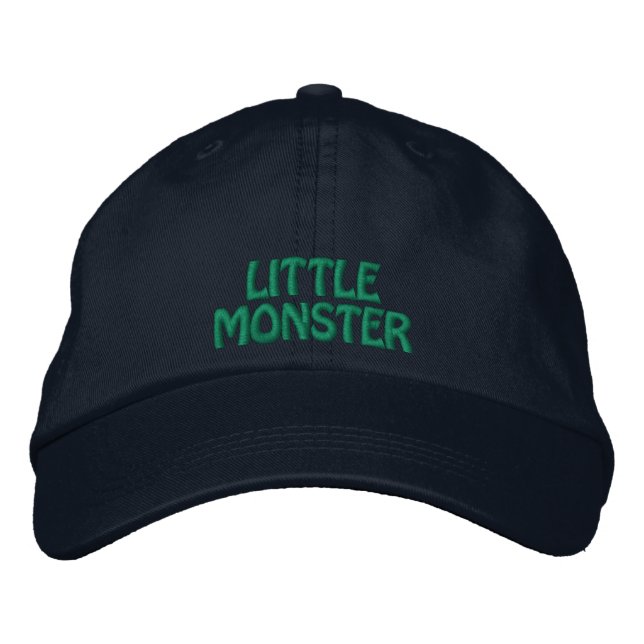 Gorra Bordada Pequeño Monstruo de Halloween con cubierta bordada (Anverso)