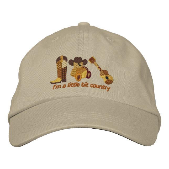 Gorra Bordada Pequeño país de bits (Anverso)