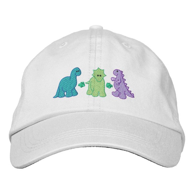 Gorra Bordada Pequeños dinosaurios (Anverso)