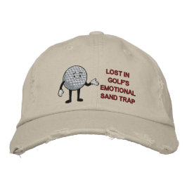 Gorra Bordada Perdido en el campo de golf, la emotiva trampa de