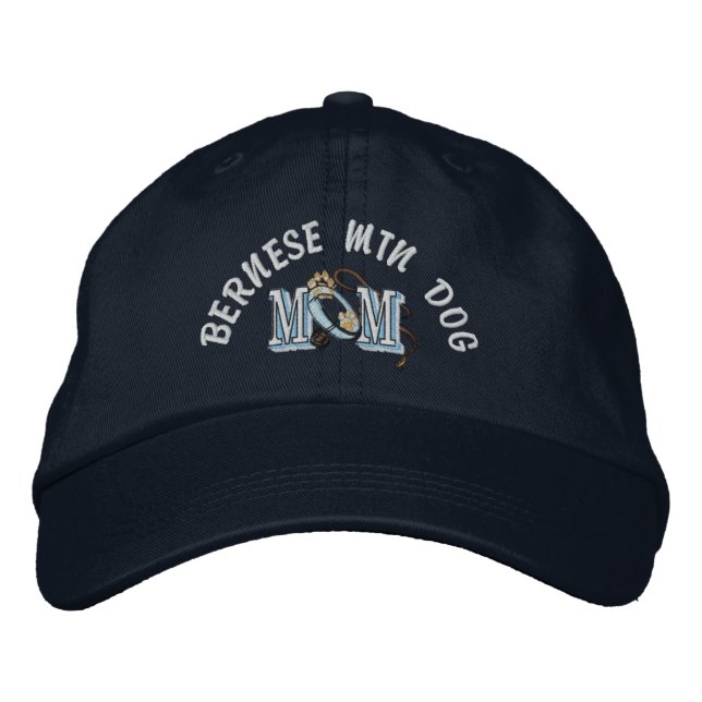 Gorra Bordada Perro de montaña de Bernardo (Anverso)