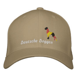 Gorra Bordada Perro de palo de Alemania, Dogos alemanes bordados
