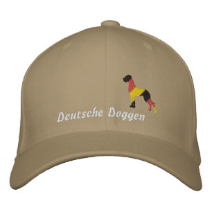 Gorra Bordada Perro de palo de Alemania, Dogos alemanes bordados