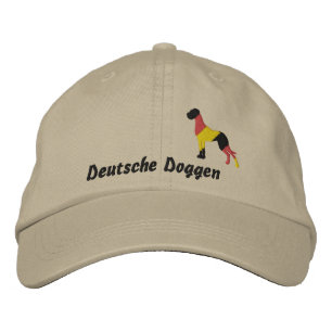 Gorra Bordada Perro de palo de Alemania, Dogos alemanes bordados