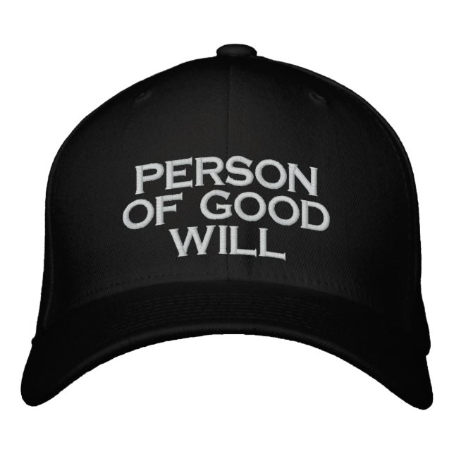 GORRA BORDADA PERSONA DE BUENA VOLUNTAD (Anverso)