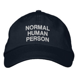 Gorra Bordada Persona humana normal