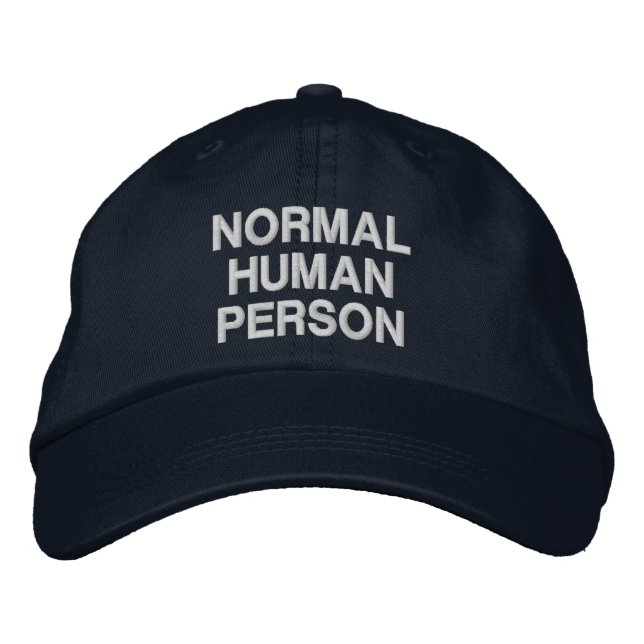 Gorra Bordada Persona humana normal (Anverso)