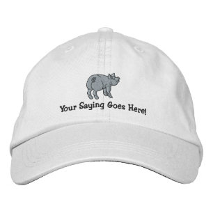 Gorra Bordada Personalice un cerdito lindo con su texto