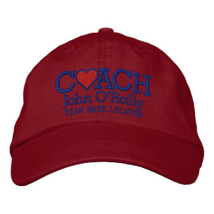 Gorra Bordada Personaliza El Entrenador Ama Captar Tu Nombre De