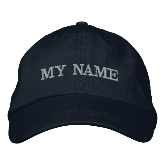 GORRA BORDADA PERSONALIZA MI NOMBRE (Anverso)