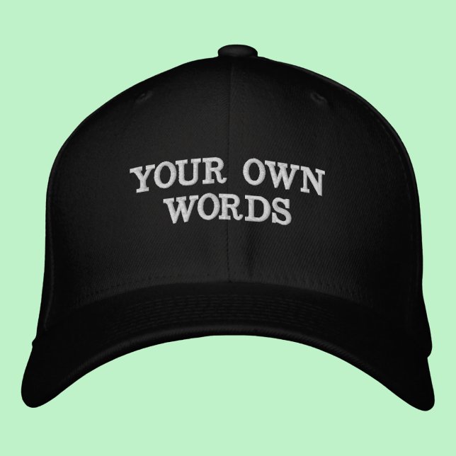 Gorra Bordada Personaliza tus propias palabras (Subido por el creador)
