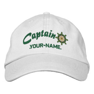 Gorra Bordada Personalizable del CAPITÁN rueda su buque conocid