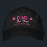Gorra Bordada Personalizable Su Nombre COACH Estrellas Bordado<br><div class="desc">Aquí hay una selección de diseños de entrenadores personalizados disponibles en finos gorros de béisbol casuales bordados para todos. Utilice el vínculo "Preguntar a este diseñador" para contactarnos con sus solicitudes de diseño especiales o para obtener ayuda con alguna de sus necesidades de personalización.</div>
