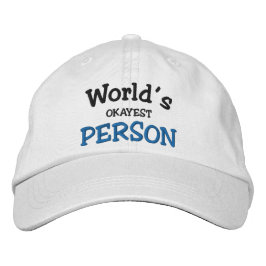 Gorra Bordada Personalización de la persona más pobre del mundo