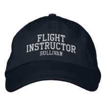 Personalizado azul y blanco del piloto del instruc