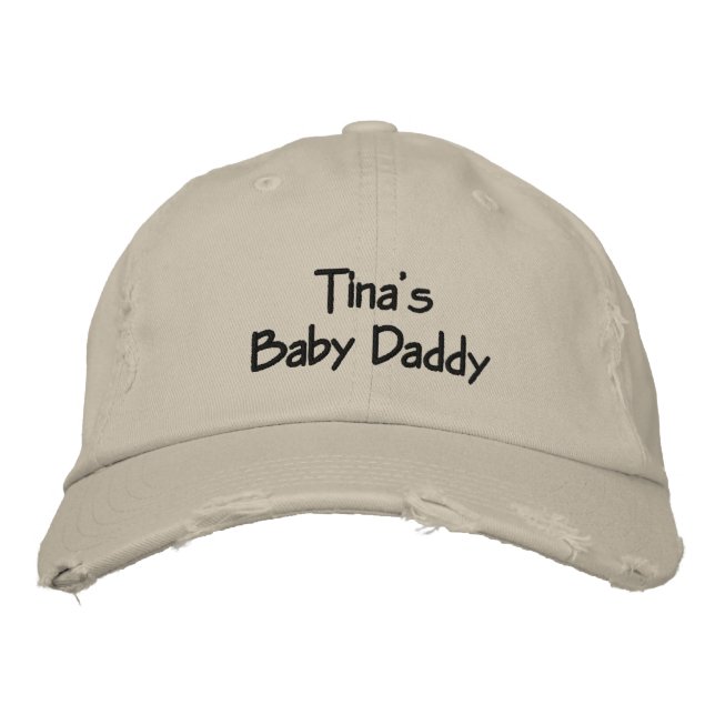Gorra Bordada Personalizado Baby Daddy Embroidered Cap (Anverso)