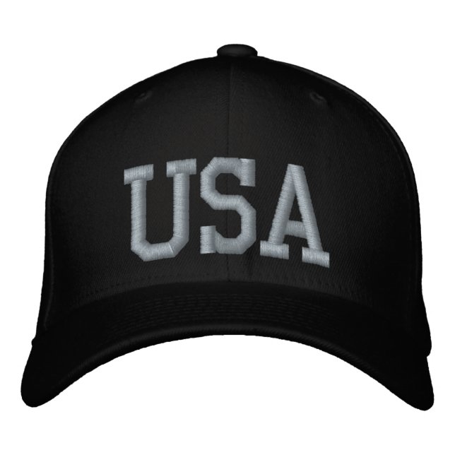 Gorra Bordada Personalizado Black And Pink USA (Anverso)
