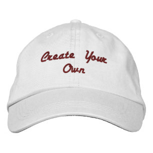 Gorra Bordada Personalizado blanco cree su propio texto o nombre