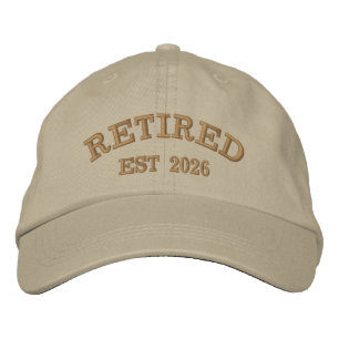 Gorra Bordada Personalizado Bordado Retirado Año de Establecimie