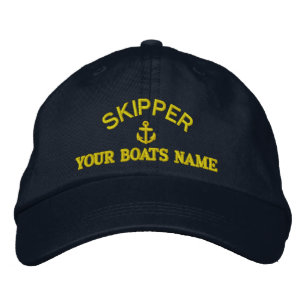 Gorra Bordada Personalizado capitán de patinaje sobre vela