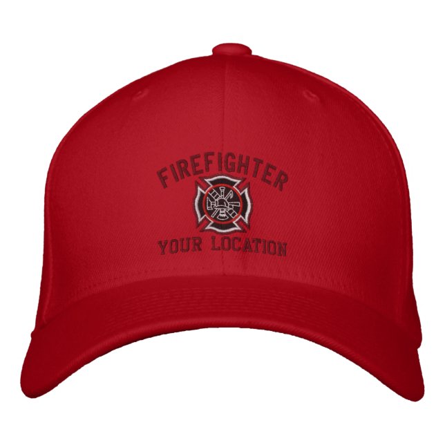Gorra Bordada Personalizado de bomberos personalizado (Anverso)