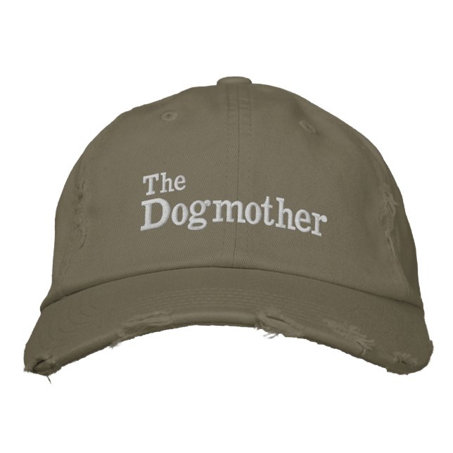 Gorra Bordada Personalizado de diversión de madre de perro (Anverso)
