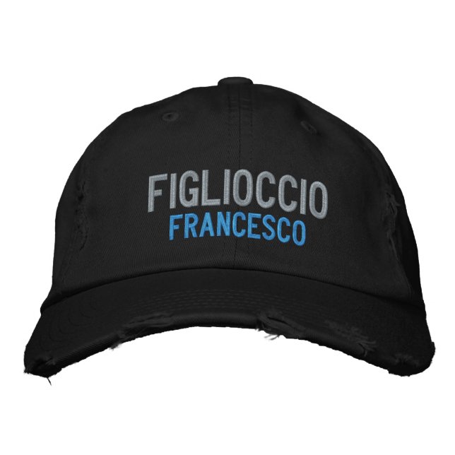 Gorra Bordada Personalizado de Figlioccio (godson) (Anverso)