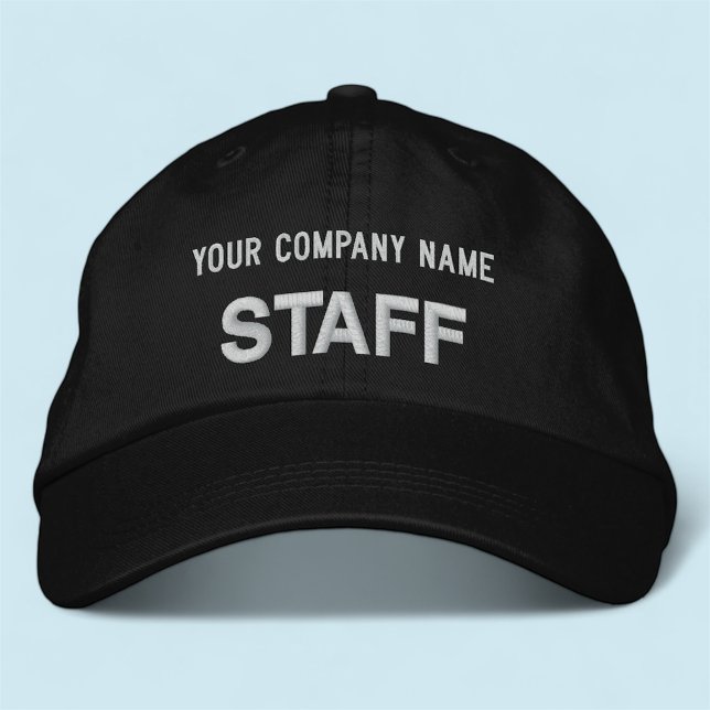 Gorra Bordada Personalizado de sombreros de béisbol para el pers (MISOOK Black Embroidered Staff Hat)