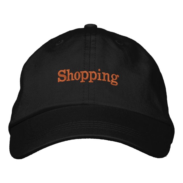 Gorra Bordada Personalizado de texto de compras Ashley Gold colo (Anverso)
