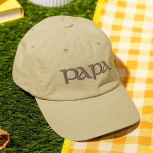 Gorra Bordada Personalizado de tipografía moderna y simple de Pa
