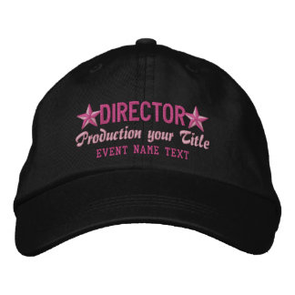 Gorra Bordada Personalizado el bordado de su DIRECTOR de texto