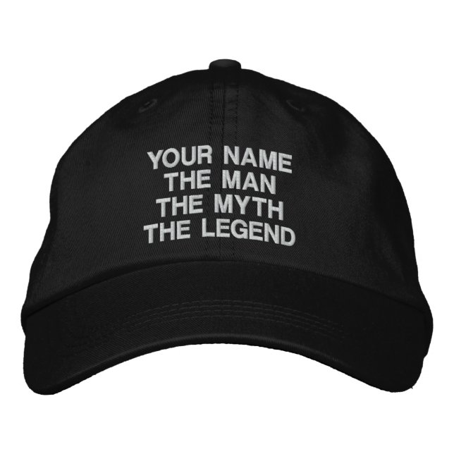 Gorra Bordada Personalizado el hombre el mito que la leyenda enc (Anverso)