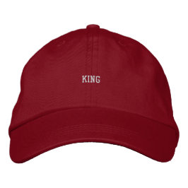 Gorra Bordada Personalizado KING Tejido premium diseñado para ho