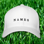 Gorra Bordada Personalizado Nombre de la empresa Empleado de Emp<br><div class="desc">Simple Personalizado Mínimo Personalizado Empresa Nombre Empleado Personal Elegante Béisbol Borrado Blanco</div>