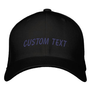 Gorra Bordada Personalizado personalizado Texto negro Gris tus p