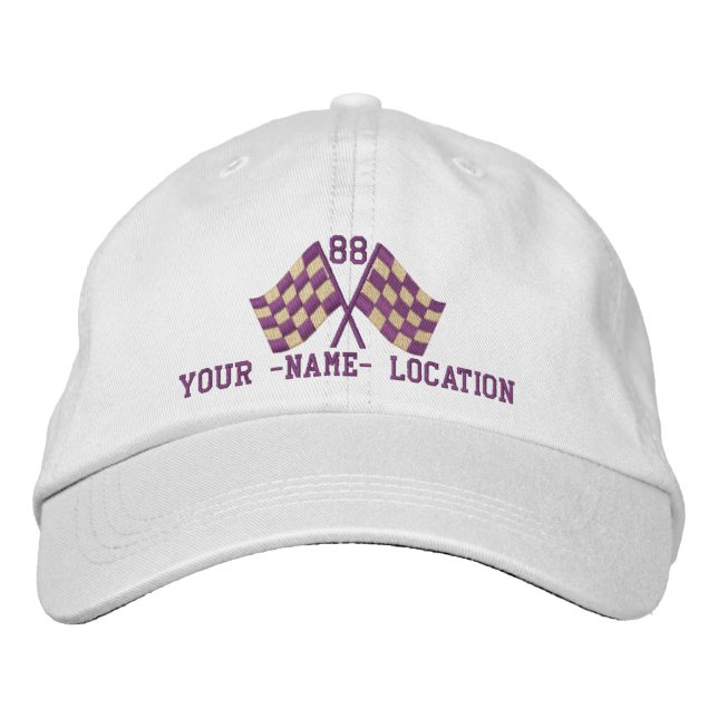 Gorra Bordada Personalizado sobrealimentado compitiendo con el (Anverso)