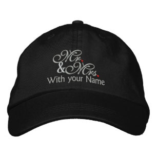 Gorra Bordada Personalizado Sr. y Sra. Esposa Esposa Sus Suyos