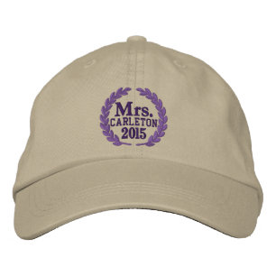Gorra Bordada Personalizado su nombre de año para la señora Embr