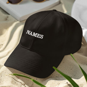 Gorra Bordada Personalizados con apellido o apodo en ellos